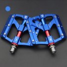 2029blue_CNC Aluminum Alloy Ultralight Bicycle Pedal, 3 Bearings, Anti-Slip, CNC, BMX, MTB, Bike Acc