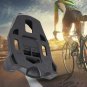 black_Bike Cleat Set Plastic Black Road Bike Cycling Pedal Cleat Lock Anti-Skid Road Bike Cleat for 