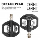 37210108001_ROCKBROS Bicycle Lock Pedal Free Cleat For Shimano SPD System MTB Road Aluminum Sealed B