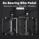 094 2xDU_WEST BIKING Ultralight Pedals MTB Aluminum Alloy Road Bike Flat pedal 2 DU Bushing/3 Bearin