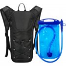 Black and 1L water_Bicycle Bike Cycling Backpack Day Pack Waterproof Water Bag Storage Knapsack Runn