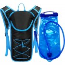 Blue and 2L water_Bicycle Bike Cycling Backpack Day Pack Waterproof Water Bag Storage Knapsack Runni Blue and 2L water_Bicycle Bike Cycling Backpack Day Pack Waterproof Water Bag Storage Knapsack Runni