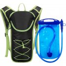 Green and 1L water_Bicycle Bike Cycling Backpack Day Pack Waterproof Water Bag Storage Knapsack Runn