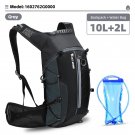 B 10L Gray Set_WEST BIKING Ultralight Bicycle Bag 10L Sports Hydration Backpack Ergonomics MTB Road 