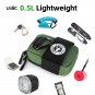 PB6XS dark green_ULAC Mini Portable Bicycle Saddle Bag 0.5L Waterproof Tail Bag MTB Road Bike Quick 