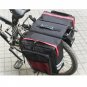 black_Waterproof Bicycle Saddle Bag Large Capacity Tail Rear 3 in 1 Trunk Bag Road Mountain Luggage