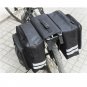 blue_Waterproof Bicycle Saddle Bag Large Capacity Tail Rear 3 in 1 Trunk Bag Road Mountain Luggage C