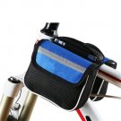 Blue 28x14x4cm_Waterproof Bicycle Saddle Bag Large Capacity Tail Rear 3 in 1 Trunk Bag Road Mountain