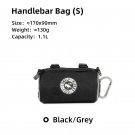 1.1L Black Grey_ULAC Neo Porter Cycling Accessories Pouch Waterproof Road Bike Bagpack Bicycle Handl