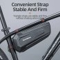 B66_ROCKBROS Hard Shell Bicycle Bag MTB Road Bike Bags Carbon Pattern Waterproof Top Tube Bag Cyclin