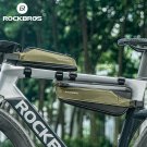 2 Bags_ROCKBROS Bicycle Bag Portable Cycling Top Tube Bag Nylon MTB Road Phone Tool Bag Reflective U