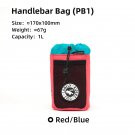 PB1 Red-blue_ULAC Bicycle Handlebar Bag 1/1.1L MTB Road Bike Scooter C-HOLD Waterproof Stem Bag Cycl PB1 Red-blue_ULAC Bicycle Handlebar Bag 1/1.1L MTB Road Bike Scooter C-HOLD Waterproof Stem Bag Cycl