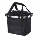 Black_Bicycle Front Basket for Small Pet Dog Carrying Pouch 2 in 1 Handlebar Tube Hanging Basket Det Black_Bicycle Front Basket for Small Pet Dog Carrying Pouch 2 in 1 Handlebar Tube Hanging Basket Det