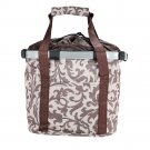Brown_Bicycle Front Basket for Small Pet Dog Carrying Pouch 2 in 1 Handlebar Tube Hanging Basket Det