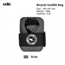 PB6XS Gray_ULAC 0.5L Bicycle Saddle Bag Mini Bike Seatpost Bag Waterproof Shockproof Durable Fabric 