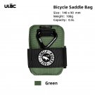 PB6XS Green_ULAC 0.5L Bicycle Saddle Bag Mini Bike Seatpost Bag Waterproof Shockproof Durable Fabric