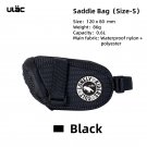 0.6L Black_ULAC Touring Bike Seatpost Bag Waterproof Nylon Bicycle Saddle Racing Road Bike Storage P