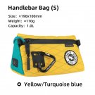 1.0L yellow_ULAC Waterproof Bicycle Handlebar Bag 1.1/1.5/2.7L Bike Frame Tube Bag Cycling Multifunc