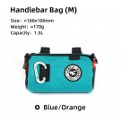 1.5L blue orange_ULAC Waterproof Bicycle Handlebar Bag 1.1/1.5/2.7L Bike Frame Tube Bag Cycling Mult 1.5L blue orange_ULAC Waterproof Bicycle Handlebar Bag 1.1/1.5/2.7L Bike Frame Tube Bag Cycling Mult