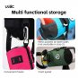2.7L balck gray_ULAC Waterproof Bicycle Handlebar Bag 1.1/1.5/2.7L Bike Frame Tube Bag Cycling Multi