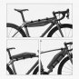AS-052_ROCKBROS 1.5L Full Waterproof Bike Bag Front Tube Triangle Lengthed Double Zipper Scratch-res