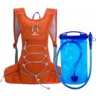 Orange and 1L water_Bicycle Bike Cycling Backpack Waterproof Water Bag Storage Knapsack Hiking Day P