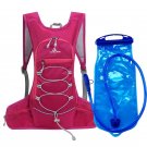 Rose and 2L water_Bicycle Bike Cycling Backpack Waterproof Water Bag Storage Knapsack Hiking Day Pac