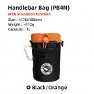 PB4N Black-orange_C-HOLD Bike Handlebar Stem Bag Water Bottle Bicycle Bag Snack Storage Bikepacking PB4N Black-orange_C-HOLD Bike Handlebar Stem Bag Water Bottle Bicycle Bag Snack Storage Bikepacking