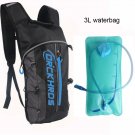 115Blue with 3L_DRCKHROS Bike Bags Portable Waterproof Backpack 3L Cycling Water Bag Outdoor Hiking 