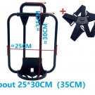 25x30-balck Straps_Folding Bike Front Bags Racks Bracket For Brompton Bicycle Backpack S-bag Carrier