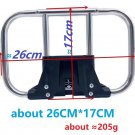 26x17cm Silver_Folding Bike Front Bags Racks Bracket For Brompton Bicycle Backpack S-bag Carrier Blo