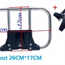 26x17-silver Straps_Folding Bike Front Bags Racks Bracket For Brompton Bicycle Backpack S-bag Carrie