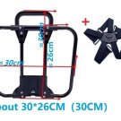30x26-balck Straps_Folding Bike Front Bags Racks Bracket For Brompton Bicycle Backpack S-bag Carrier