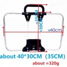 40x30cm Silver_Folding Bike Front Bags Racks Bracket For Brompton Bicycle Backpack S-bag Carrier Blo