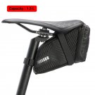 C29-BK 1.5L_ROCKBROS Bicycle Saddle Bag 3D Shell Rainproof Reflective Shockproof Cycling Bike Tube R