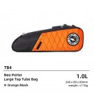 TB4 1L Orange Black_ULAC 0.9/1L Neo Porter Road Bike Top Tube Bag Bicycle Gear Storage Pannier Multi TB4 1L Orange Black_ULAC 0.9/1L Neo Porter Road Bike Top Tube Bag Bicycle Gear Storage Pannier Multi