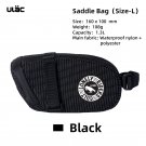 1.3L Black_ULAC Waterproof Bicycle Saddle Bag 0.6/1/1.3L Multi-color Cycling Seat Tail Bag MTB Road 