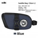 1.3L blue with lock_ULAC Waterproof Bicycle Saddle Bag 0.6/1/1.3L Multi-color Cycling Seat Tail Bag 1.3L blue with lock_ULAC Waterproof Bicycle Saddle Bag 0.6/1/1.3L Multi-color Cycling Seat Tail Bag