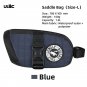 1.3L blue with lock_ULAC Waterproof Bicycle Saddle Bag 0.6/1/1.3L Multi-color Cycling Seat Tail Bag