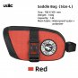 1.3L red with lock_ULAC Waterproof Bicycle Saddle Bag 0.6/1/1.3L Multi-color Cycling Seat Tail Bag M