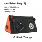 1.0L black orange_ULAC Multifunctional Bicycle Handlebar Bag 1.1/1.5/2.7L Large Capacity Waterproof 1.0L black orange_ULAC Multifunctional Bicycle Handlebar Bag 1.1/1.5/2.7L Large Capacity Waterproof