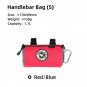 1.1L Red blue_ULAC Multifunctional Bicycle Handlebar Bag 1.1/1.5/2.7L Large Capacity  Waterproof Por