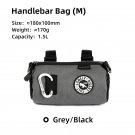 1.5L Gray black_ULAC Multifunctional Bicycle Handlebar Bag 1.1/1.5/2.7L Large Capacity  Waterproof P