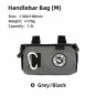 1.5L Gray black_ULAC Multifunctional Bicycle Handlebar Bag 1.1/1.5/2.7L Large Capacity  Waterproof P