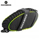 green_ROCKBROS Bike Bag 3D Shell Rainproof Saddle Bag Reflective Strip Bicycle Tail Bag Shockproof R