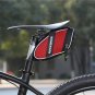 green_ROCKBROS Bike Bag 3D Shell Rainproof Saddle Bag Reflective Strip Bicycle Tail Bag Shockproof R
