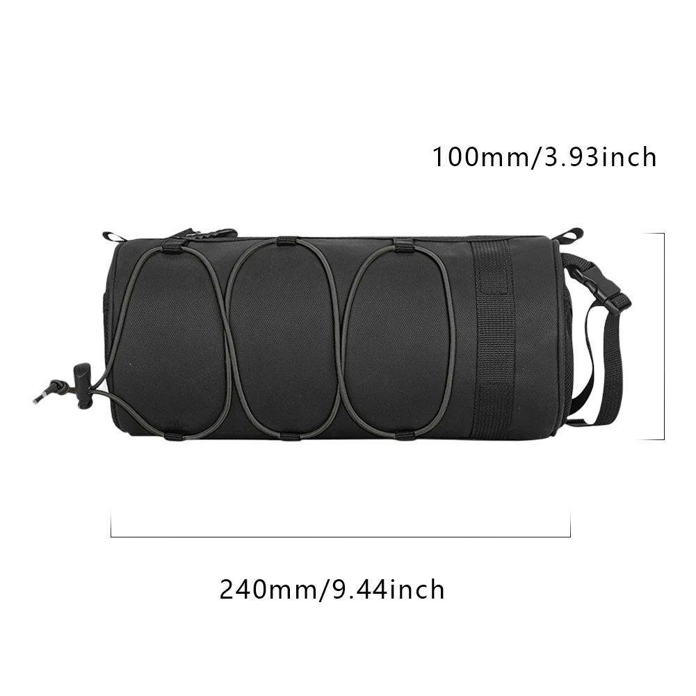 as shown_2.4/4.2L Bike Front Tube Handlebar Bag Waterproof Bicycle Frame Pannier Bag Multifunction P