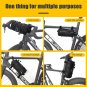 as shown_2.4/4.2L Bike Front Tube Handlebar Bag Waterproof Bicycle Frame Pannier Bag Multifunction P