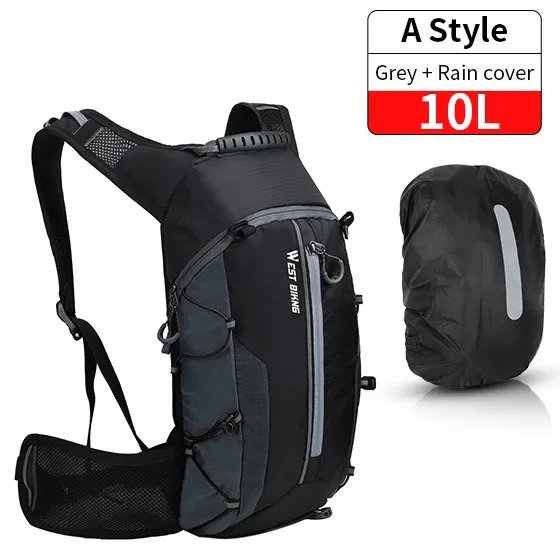 10L Grey Bag Set_WEST BIKING Bicycle Bag Water Bag 10L Portable Waterproof Sports Bag MTB Road Bike 