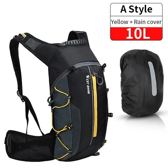10L Yellow Bag Set_WEST BIKING Bicycle Bag Water Bag 10L Portable Waterproof Sports Bag MTB Road Bik